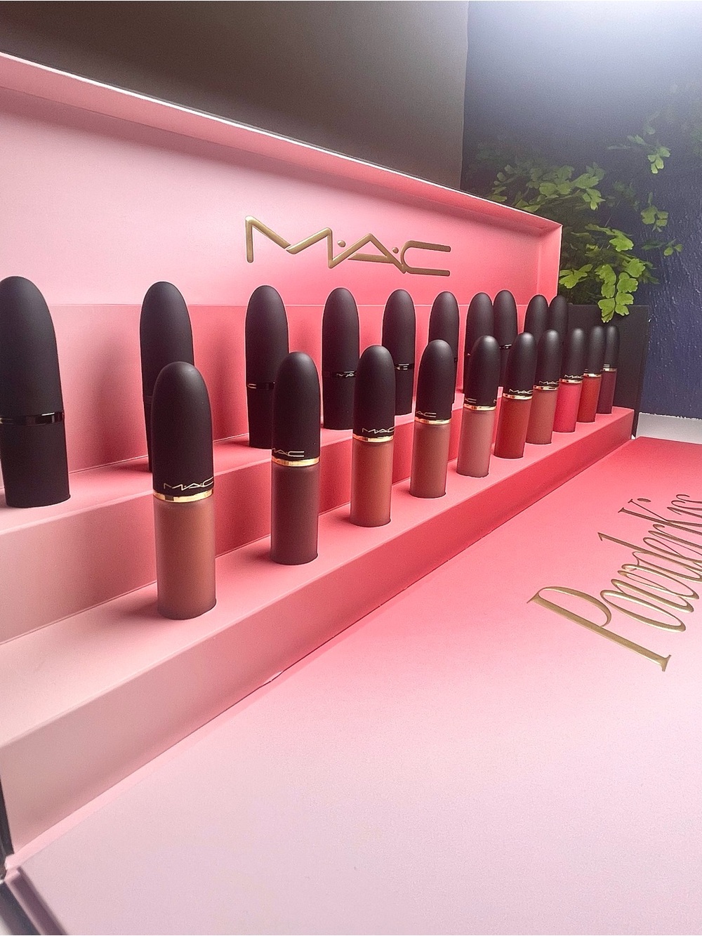 💋MAC Cosmetics HUGE Powder Kiss Lipstick +Gloss PR Box Set Kit Bundle Makeup Lot